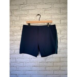 Fair Harbor The Anchor Mens Navy Blue Swim Trunks Shorts Pockets Size 34